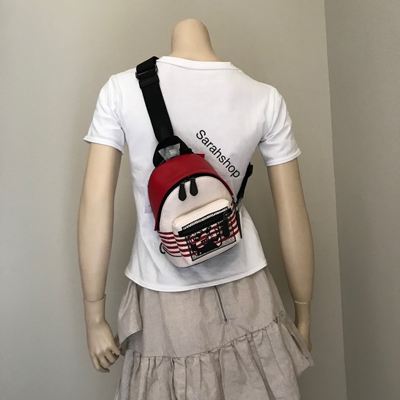 ✅Coach Mickey Mouse Mini Backpack Crossbody - Picture 6 of 14
